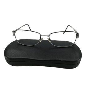 Safilo Emozioni Elasta  Rectangle Metal Silver Eyeglass Frames 4349 54-17-135